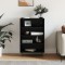 Gossi dulap inalt, negru, 57x35x90 cm, lemn compozit