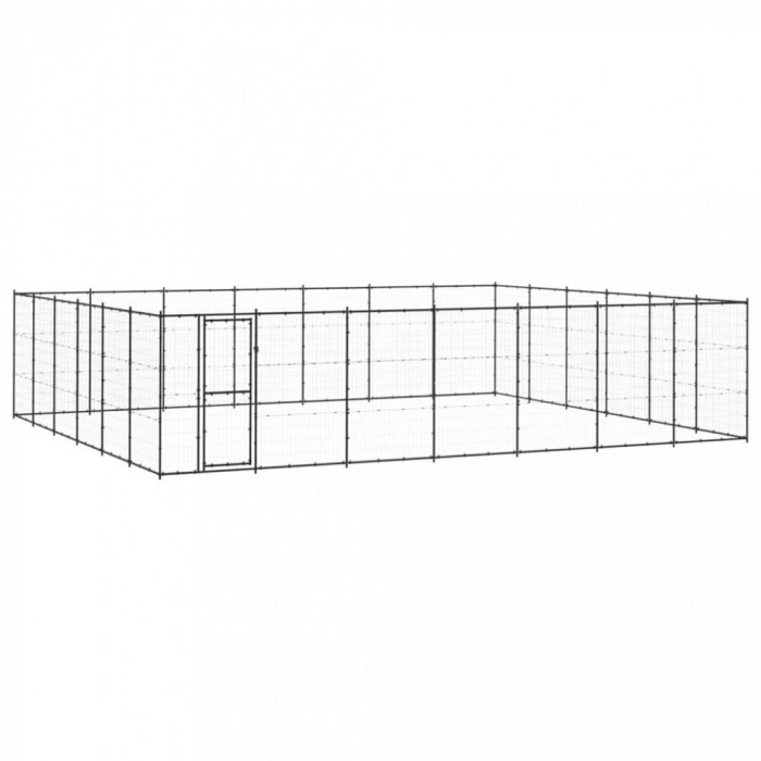 Padoc pentru c&acirc;ini de exterior, 50,82 m&sup2;, oțel