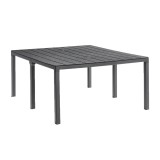 Masă de grădină dublă din plastic Tulsa, grafit