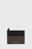 Michael Kors card holder barbati, culoarea negru