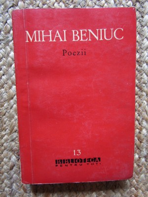 Mihai Beniuc, Poezii, BPT nr. 13, București 1960 foto