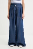 MUNTHE pantaloni PAYTEN lat, high waist, 252142525207