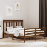 Cadru de pat, maro miere, 160x200 cm, lemn masiv GartenMobel Dekor, vidaXL