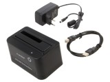 Stație de Andocare USB 2.0 Neagră