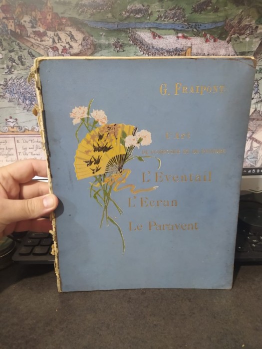 G. Fraipont, L&#039;art de composer et de peindre l&#039;Eventail, l&#039;Ecran, le Paravent, H. Laurebs, editeur, Paris, circa 1890, 239