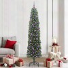 VidaXL Brad de Crăciun artificial Verde 210 cm PVC și oțel și plastic 3394962