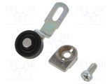 Cap de propulsie manetă PIZZATO ELETTRICA R 43mm, rolă plastic &Oslash;20mm