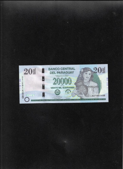 Paraguay 20000 20.000 guaranies 2017 seria21881488 aunc