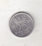 bnk mnd Olanda 25 cent 1977