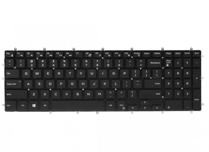 Tastatura Laptop Dell Studio 1558 Neagra Layout US Cu Iluminare