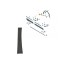 Bandou aripa, ornament fata VW TIGUAN, 05.2016-12.2020, partea dreapta, original, aripa fata,