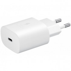 INCARCATOR RETEA USB SAMSUNG EP-TA800EWE, FAST CHARGE, 3A, 25W, 1 X USB TIP-C, ALB, BULK