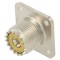 Conector soclu UHF PL-259 mamă argintat