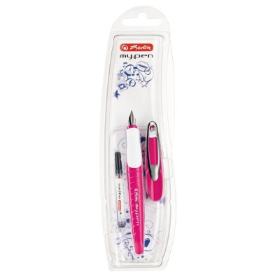 Stilou My Pen, penita M, roz/alb &amp;ndash; blister foto