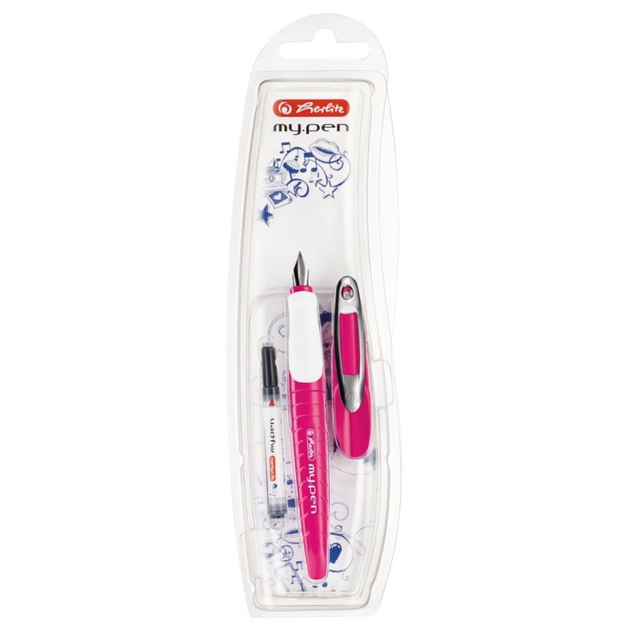 Stilou My Pen, penita M, roz/alb &ndash; blister