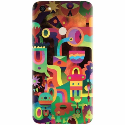 Husa silicon pentru Xiaomi Redmi Note 5A, Abstract Colorful Shapes foto