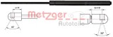 Amortizor portbagaj LANCIA YPSILON (843) (2003 - 2011) METZGER 2110424