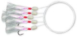 Taparina Macrou Zebco Holografix NR 2/0 Transparenta, 5 Carlige, Fir 0.50mm, Piele Peste, Carlige Ascutite
