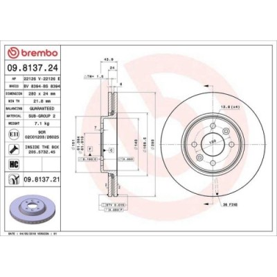 Set disc frana Dacia Dokker Express Box 11.12-, Dokker Mpv (Ke) 11.12-, Lodgy (Js) 03.12-; Renault Captur I (J5 H5) 06.13-, Clio 2 (Bb Cb) 03.98-12.1 foto