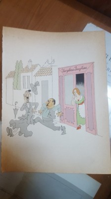 Ilustrație color, Albert Dubout foto