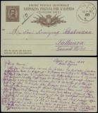 Italy 1888 Old postcard postal stationery Capri to Pallanza DB.017