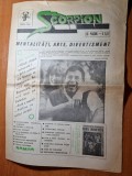 ziarul scorpion aprilie 1990-anul1,nr. 2-florina cercel,nicusor constantinescu