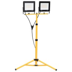 Proiector cu LED și trepied, 2x100 W, alb rece
