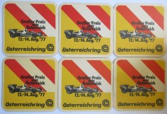 COASTER, Formula 1 Grand Prix Osterreichring 1977 lot 6 piese foto