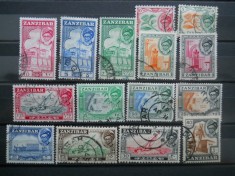 1957 SERIE ZANZIBAR COLONII BRITANICE