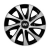 Set 4 capace roti Drift exrta Gri-Negru R15 Compatibil Cu Hyundai, Autohelix MSA
