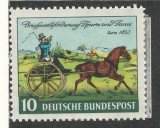 Germania 1952 Mi 160 MNH - 100 de ani de timbre, Nestampilat