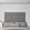 vidaXL Panouri de perete 12 buc. gri 60x30 cm piele ecologică 2,16 m&sup2;