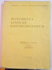 MONUMENTA LINGUAE DACOROMANOROUM , BIBLIA 1688 , PARIS II , EXODUS , 1991 foto