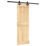 Cumpara ieftin Usa glisanta cu set de feronerie 70x210 cm, lemn masiv de pin