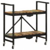 VidaXL Cărucior de bucătărie, 87x36x81 cm, lemn masiv reciclat 321711