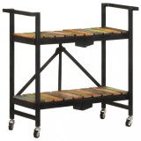 VidaXL Cărucior de bucătărie, 87x36x81 cm, lemn masiv reciclat