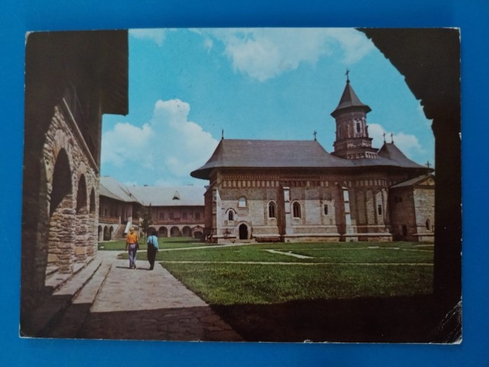 CPIB 23355 CARTE POSTALA - MANASTIREA NEAMT, CIRCULATA, 1968, STAMPILE, TIMBRU