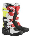 Cizme Piele Moto Alpinestars Tech 3 Mx Negru / Alb / Rosu / Galben Marimea 8 2013018/1053/8