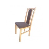 Scaun de living si bucatarie, DM7 Boston, din lemn masiv fag, tapiterie stofa, 120 kg, 96x43x40 cm, Stejar Sonoma