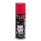Spray de par rosu cu sclipici pentru Halloween, 125 ml, CMCLASS