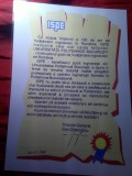 Diploma de Felicitare a Politehnicii Bucuresti la 180 Ani Invatamant Ingineresc - de catre ISPE 1998 Director Dan Gheorghiu