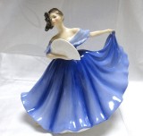 BIBELOU FIGURINA PORTELAN ENGLEZESC ROYAL DOULTON BONE CHINA DESIGN PEGGY DAVIES - ELAINE