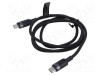Cablu USB 2.0 USB C VENTION 1m negru nichelat