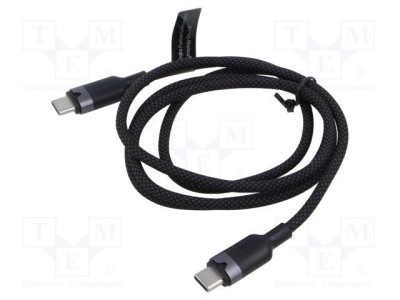 Cablu USB 2.0 USB C VENTION 1m negru nichelat foto