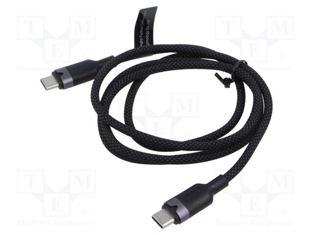 Cablu USB 2.0 USB C VENTION 1m negru nichelat
