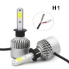 Set 2 Becuri LED Auto H1 6000K, 7600 Lumeni, 72W, Alb Xenon, Plug &amp; Play, Ventilatie Rapida, 12V-24V