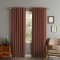 Set draperii din catifea cu rejansa transparenta cu ate pentru galerie, Madison, 250x210 cm, densitate 700 g/ml, Spice orange, 2 buc