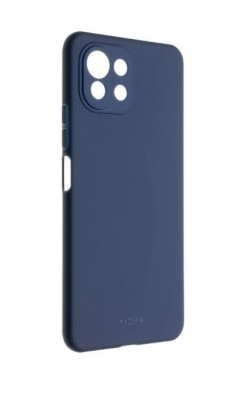 Husa din silicon compatibila cu Xiaomi Mi 11T Lite, silk touch, interior din catifea, Albastru inchis foto