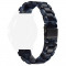 Curea polimer compatibila cu Fossil Q Marshal, Telescoape QR, 22mm, Dark Sea