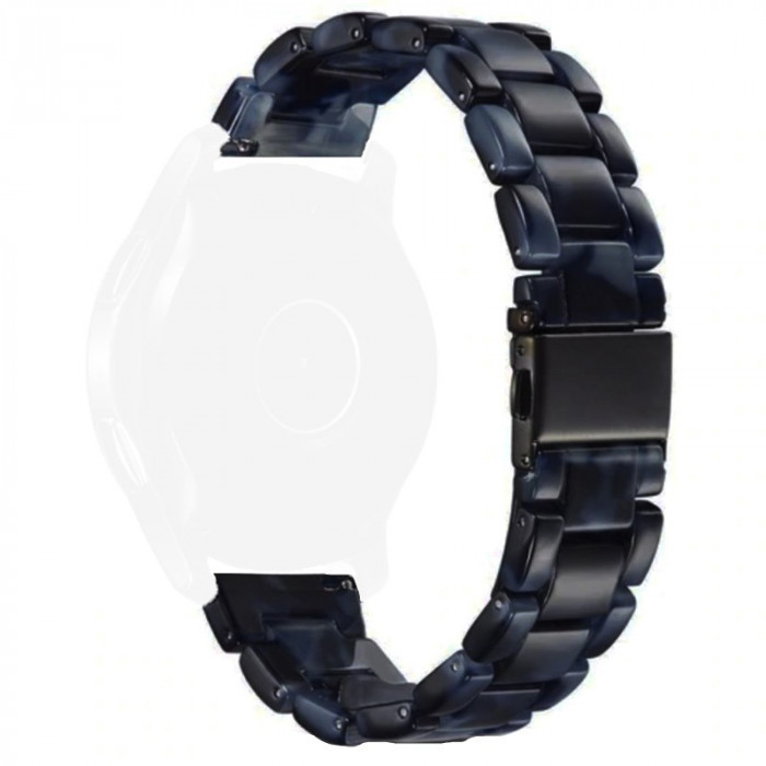 Curea polimer compatibila cu Cookoo Smart Watch, Telescoape QR, 22mm, Dark Sea
